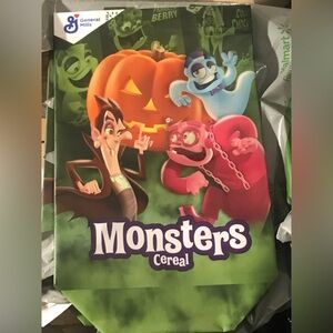 General Mills monsters cereal tote / trick or treat bag. NWOT